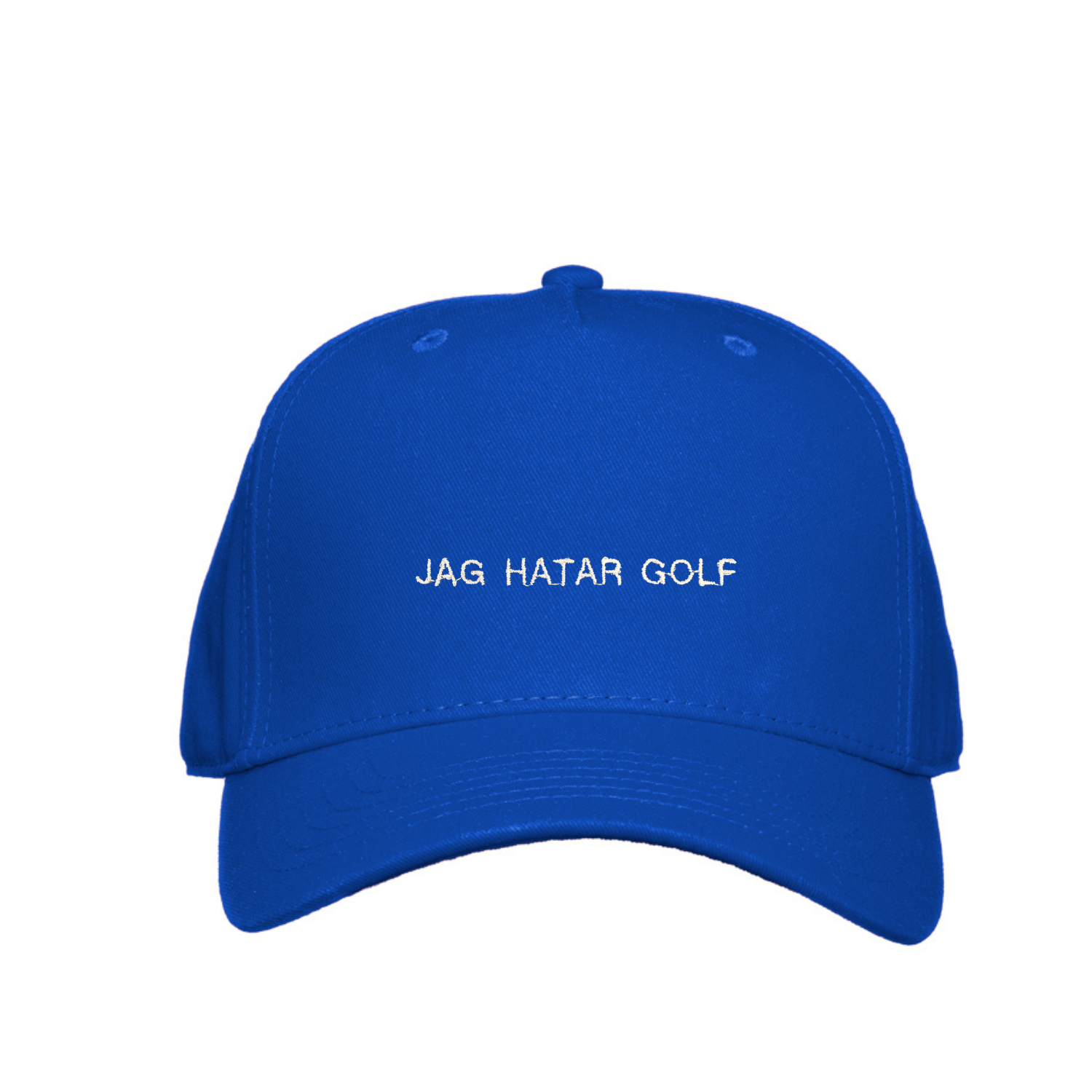 Blå golfkeps med brodyr