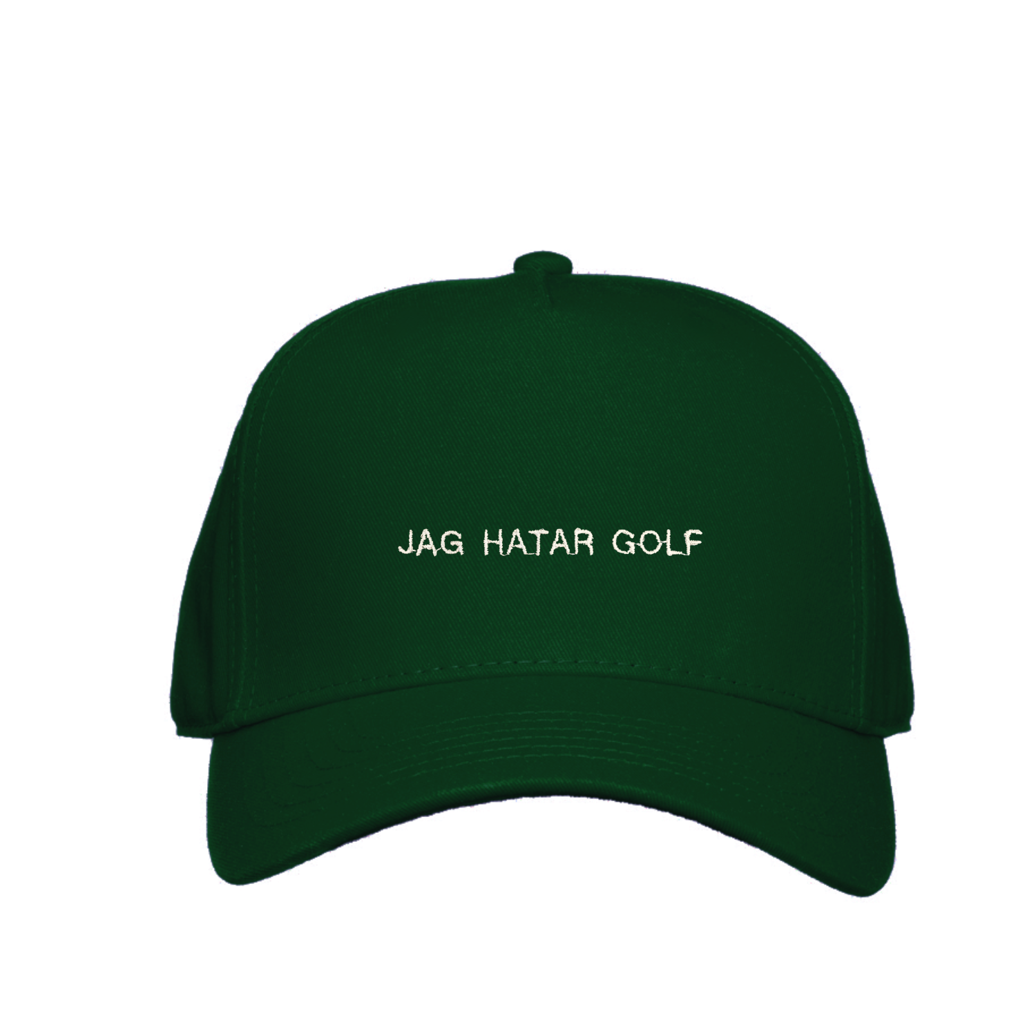 Grön golfkeps med brodyr