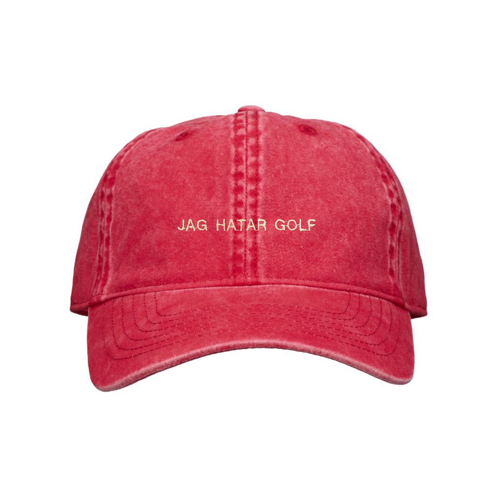 Röd Golfkeps Vintage